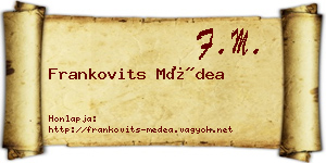 Frankovits Médea névjegykártya
